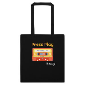 cotton-color-tote-bag-black-front-6a2f19235ed95.jpg ΘΡΑΚΙΩΤΙΚΑ 90s Cotton Tote Bag