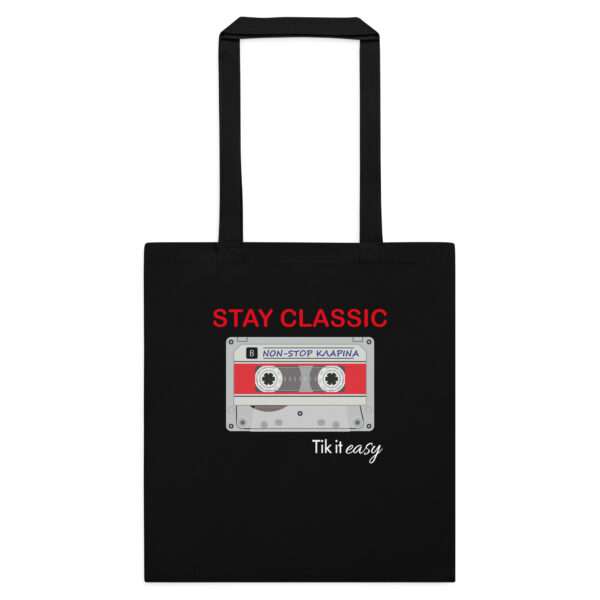 cotton-color-tote-bag-black-front-6a34057b27c17.jpg ΚΛΑΡΙΝΑ 90s Cotton Τote Bag