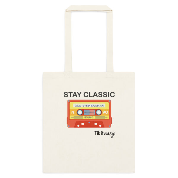 ΚΛΑΡΙΝΑ 90s Cotton Tote Bag