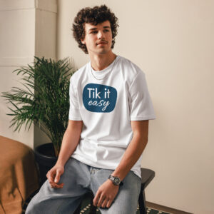 unisex-organic-cotton-creator-2.0-t-shirt-white-front-6a2c2232d56b7.jpg TIK IT EASY Organic Cotton T-Shirt
